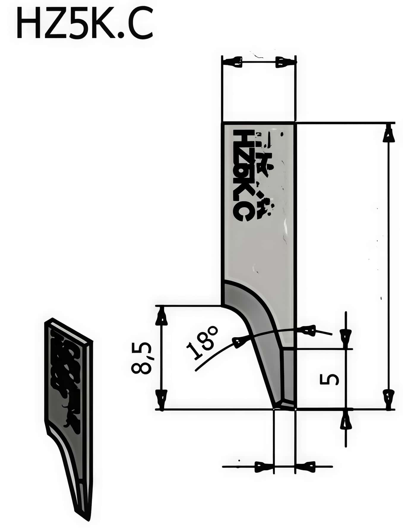 Comelz HZ5K.C Oscillating Knife Blades