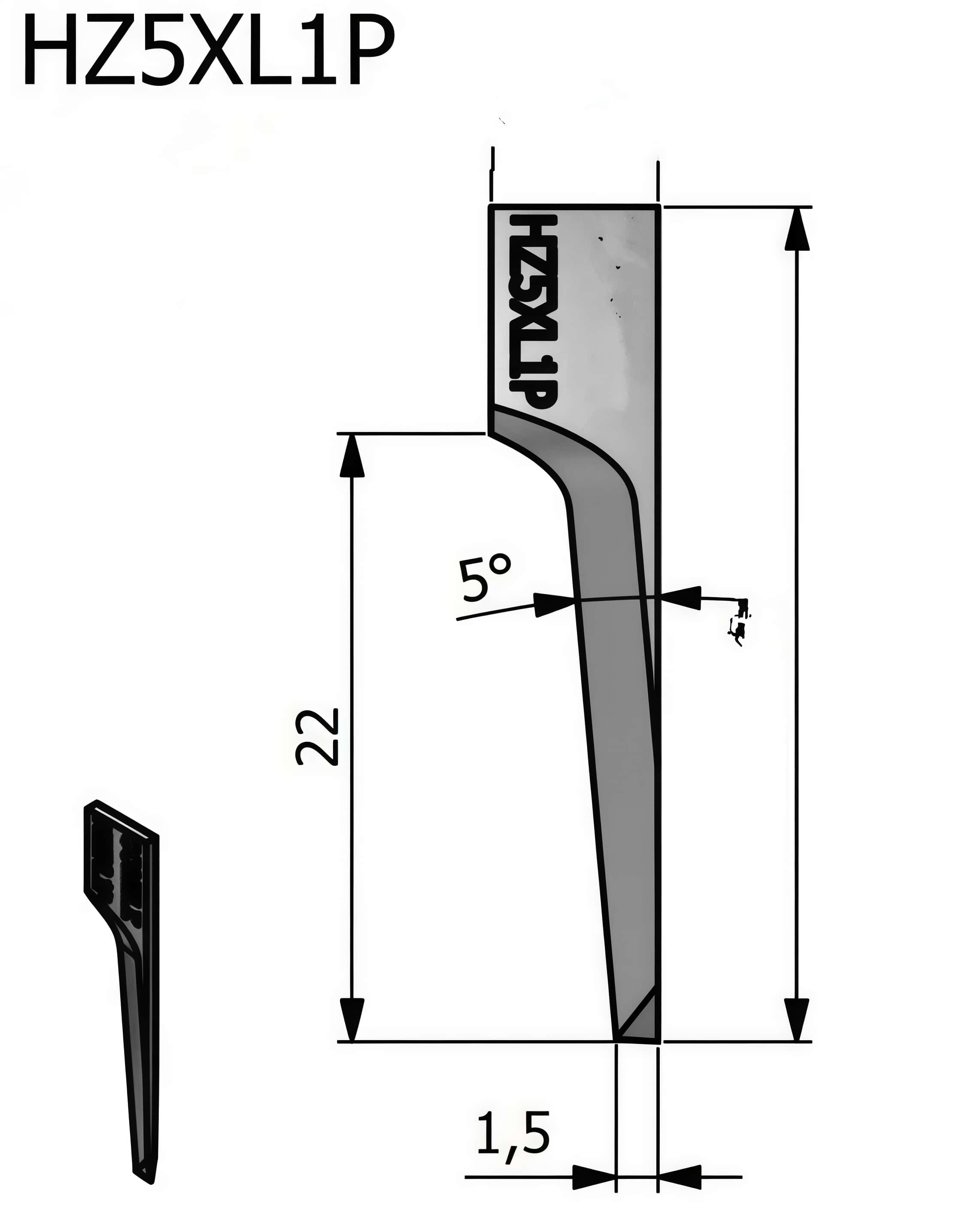 Comelz HZ5XL1P Oscillating Knife Blade