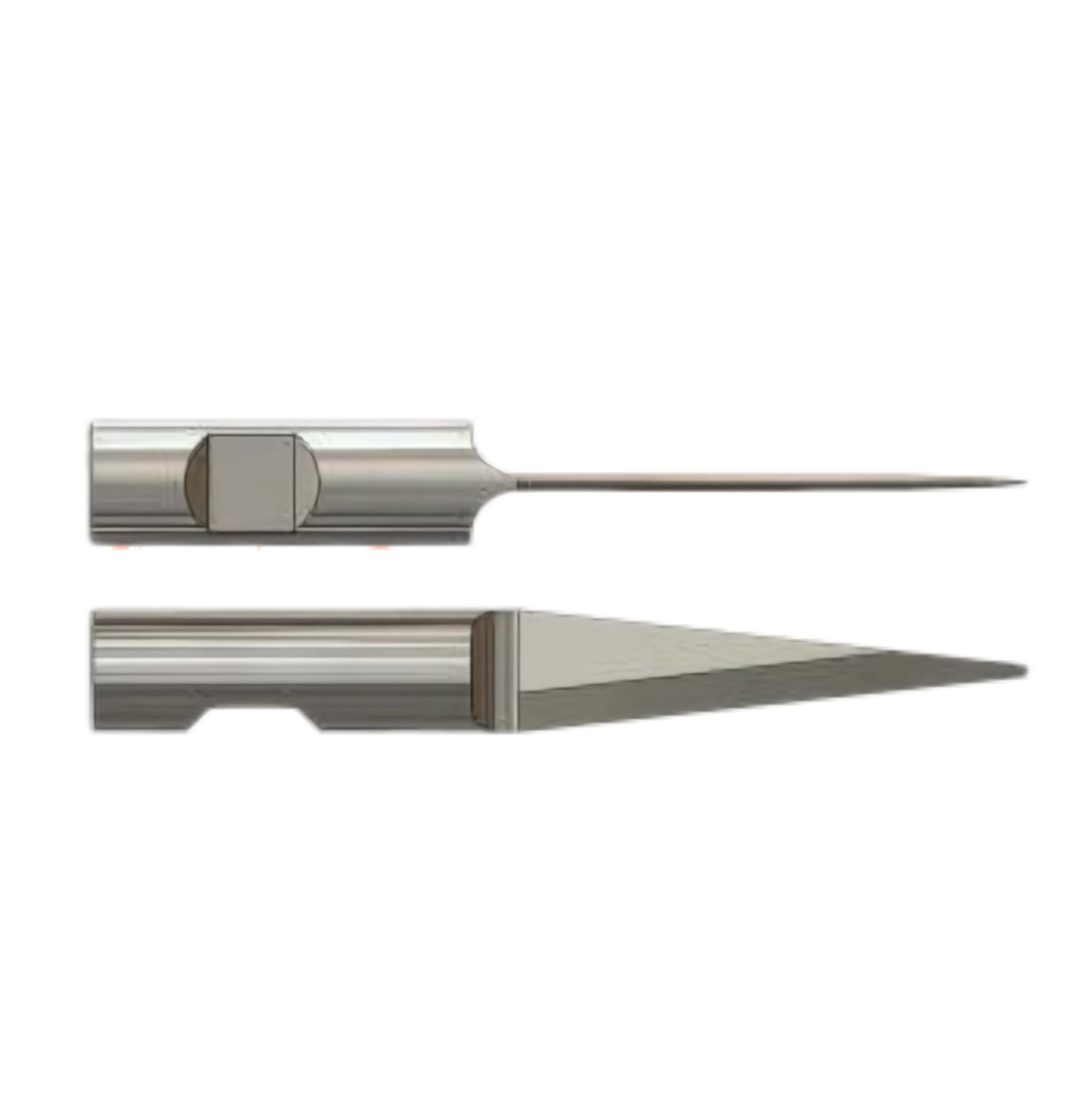 Kuris 78558 Carbide Single Edge Round Shank shaft knife Blades