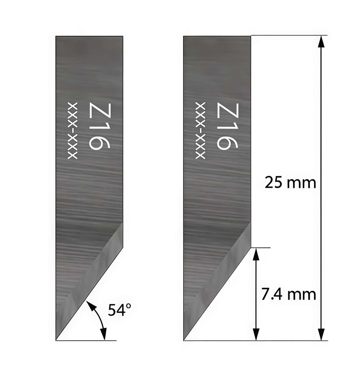 Esko Kongsberg BLD-SF216 iEcho E16 Zund Z16 Colex T00335 Carbide Oscillating Knife Blades