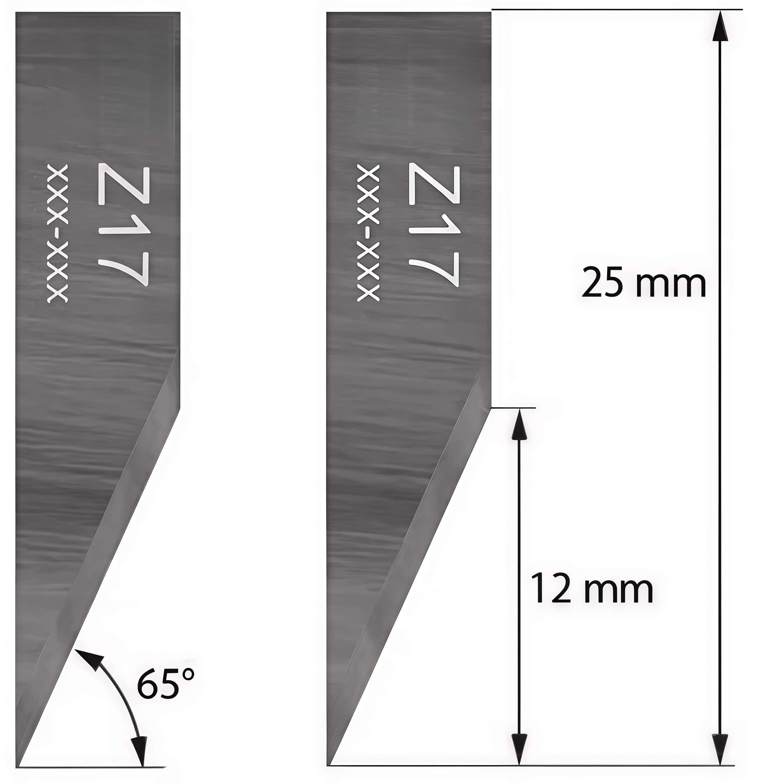 Zund Z17 Esko BLD-SF217 Bullmer B17 iEcho E17 Atom 01039894 Carbide Drag Oscillating Knife Blades