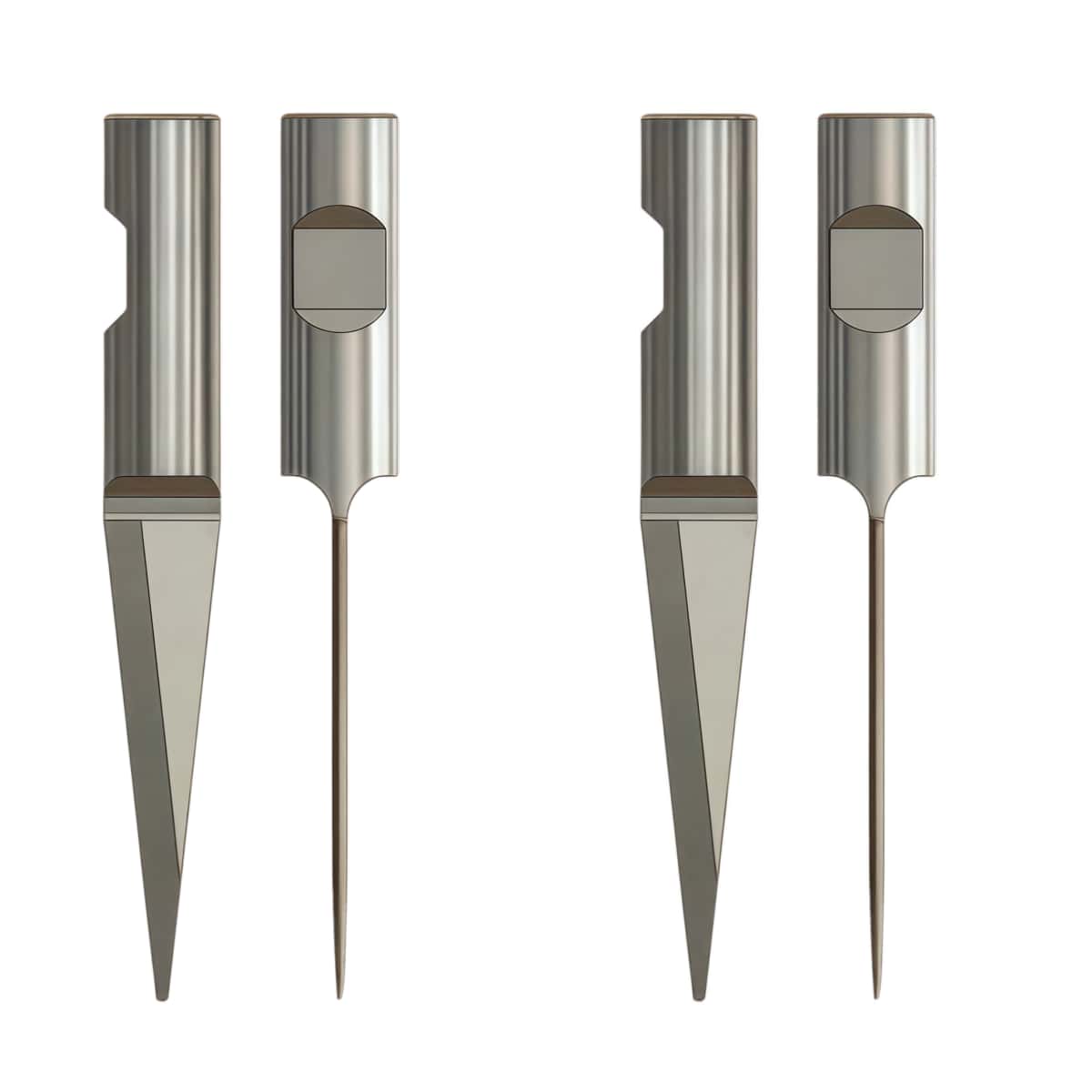 Kuris 78558 Carbide Single Edge Round Shank shaft knife Blades