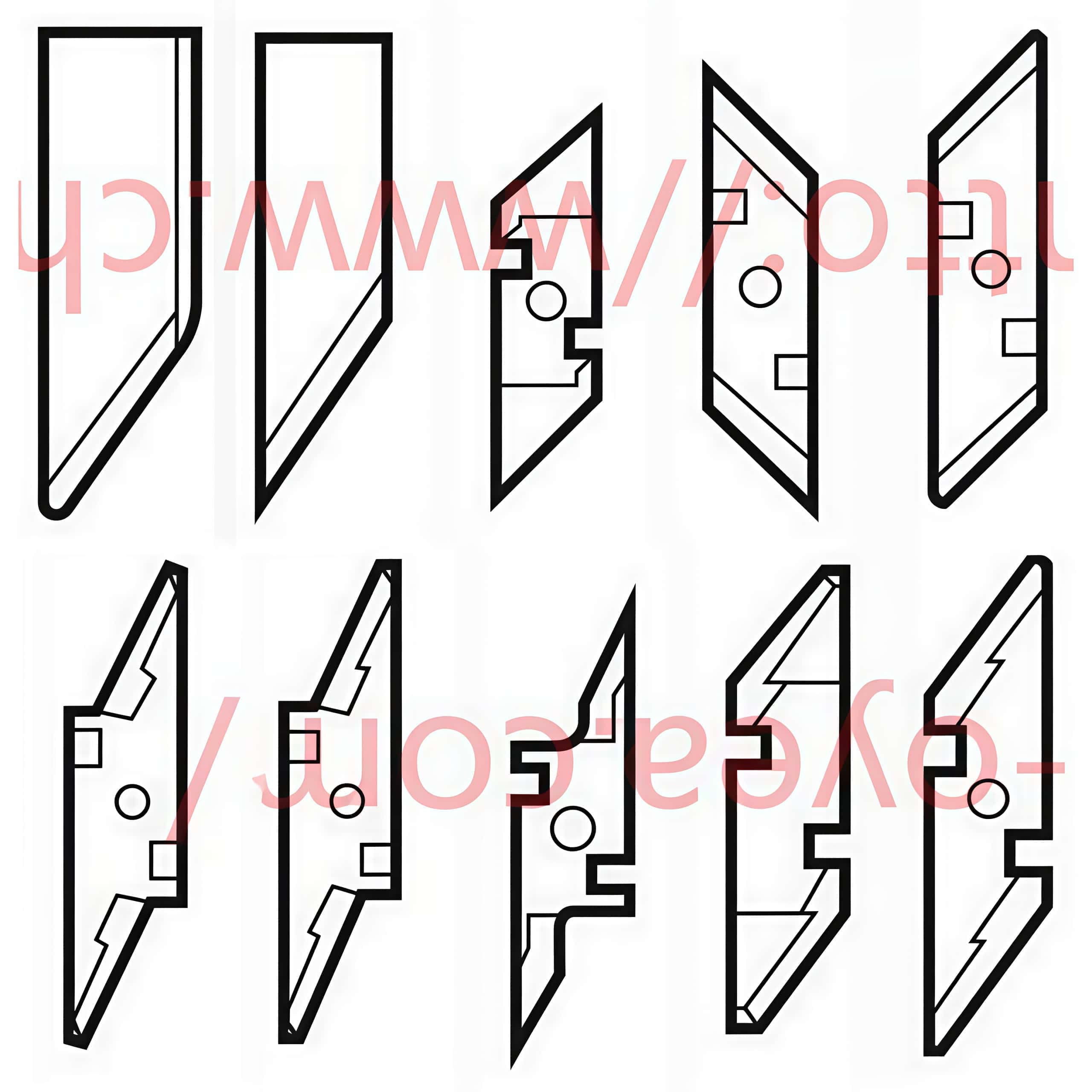 Teseo 535097200 Cnc Digital Cutting Systems Tungsten Carbide Knife Blades M1n 85 Sa1d