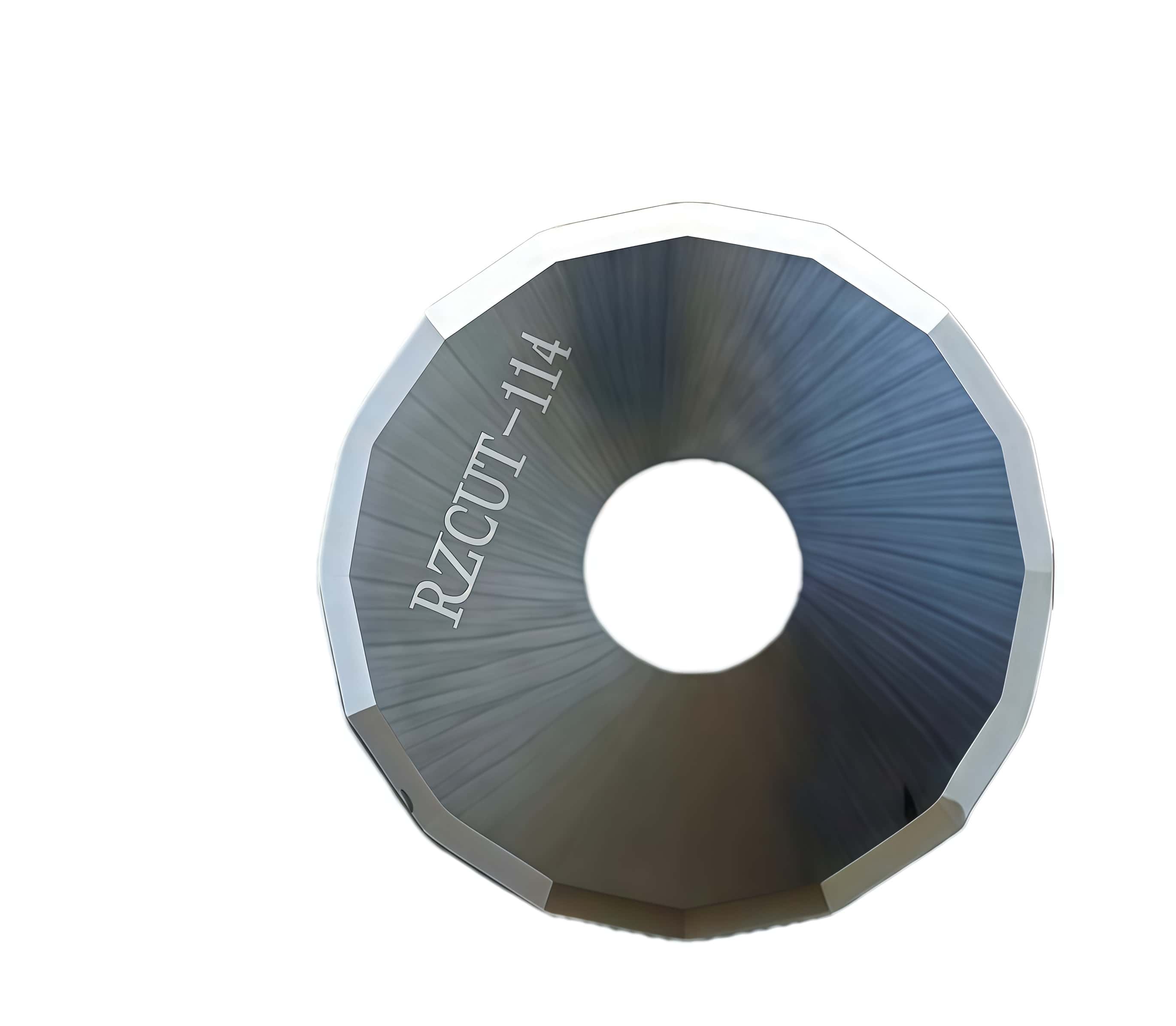 Ruizhou Rzcut-114 (114#) 16-Sided (Hexadecagon) Tungsten Carbide Rotary Wheel Knife Blades Ruizhou Rzcut-114 (114#) 16-Sided (Hexadecagon) Tungsten Carbide Rotary Wheel Knife Blades