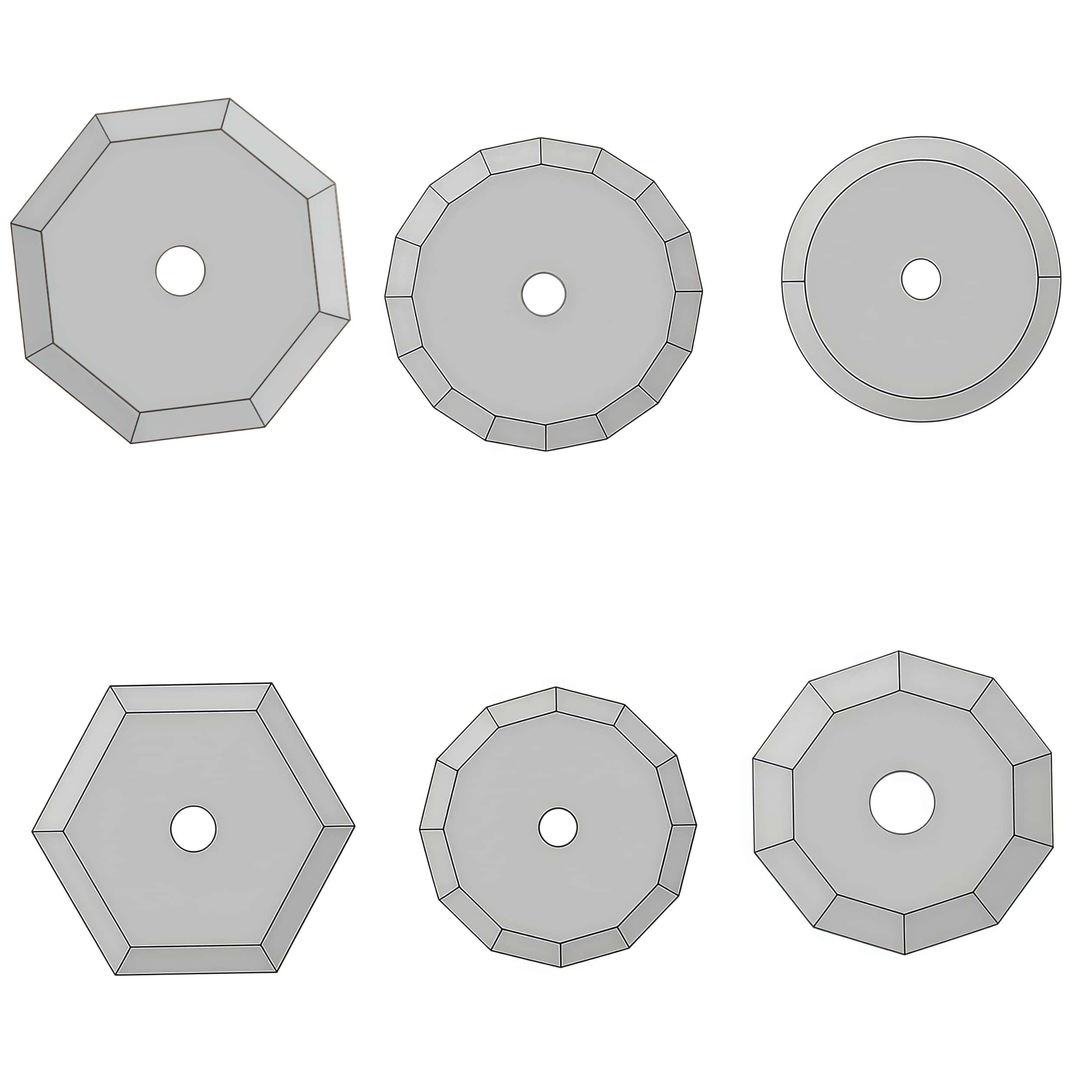Atom 01060218 Tungsten Steel / Tungsten Carbide 12-Sided Polygonal Dodecagonal Blades